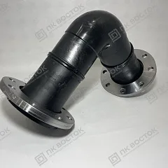 Отвод фланцевый ПНД 75 мм SDR 17 90 градусов ПЭ100